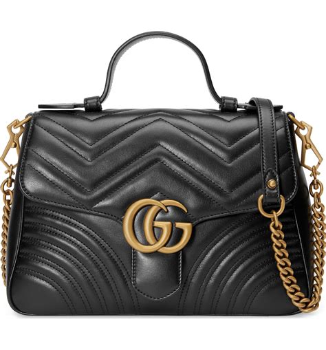 gucci marmont small top handle bag